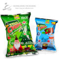 Plastic food packaging bag for potato chips pouch
